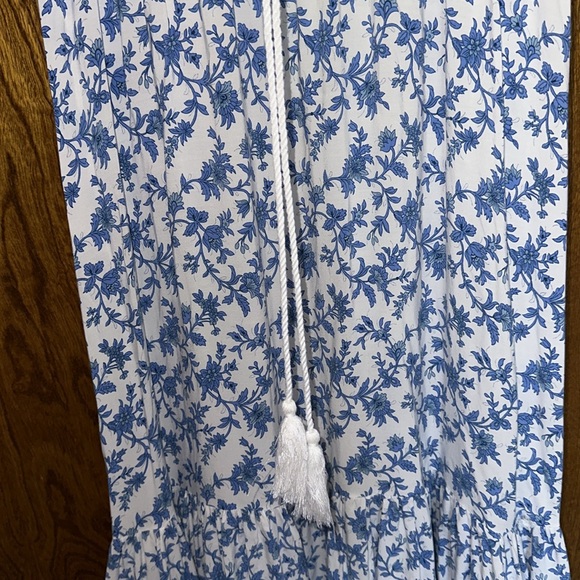 R. Vivimos Summer Short Sleeve V Neck Floral Print Casual Bohemian Midi Dress - Picture 8 of 14